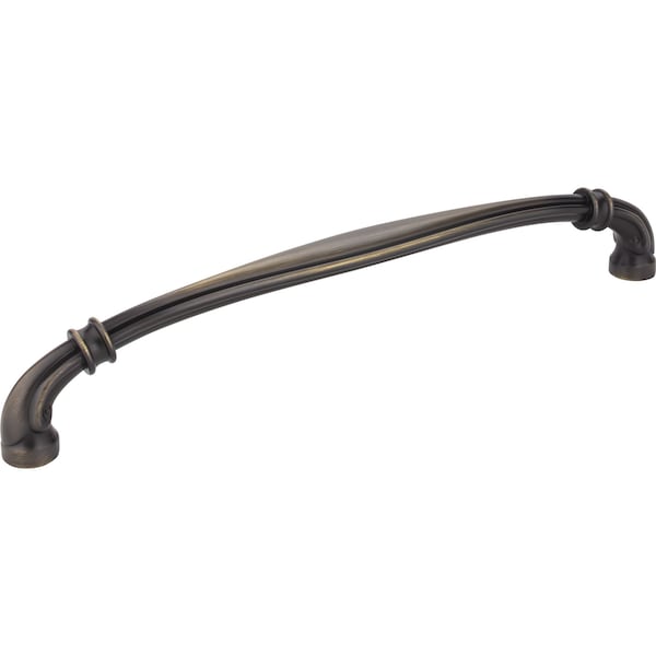 Jeffrey Alexander 12" Center-to-Center Antique Brushed Satin Brass Lafayette Appliance Handle 317-12ABSB - main
